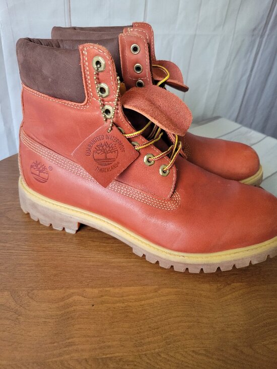 Timberland Premium Red Limited-Edition Boots, Men’s 11 Genuine Leather Work Boot main image 11
